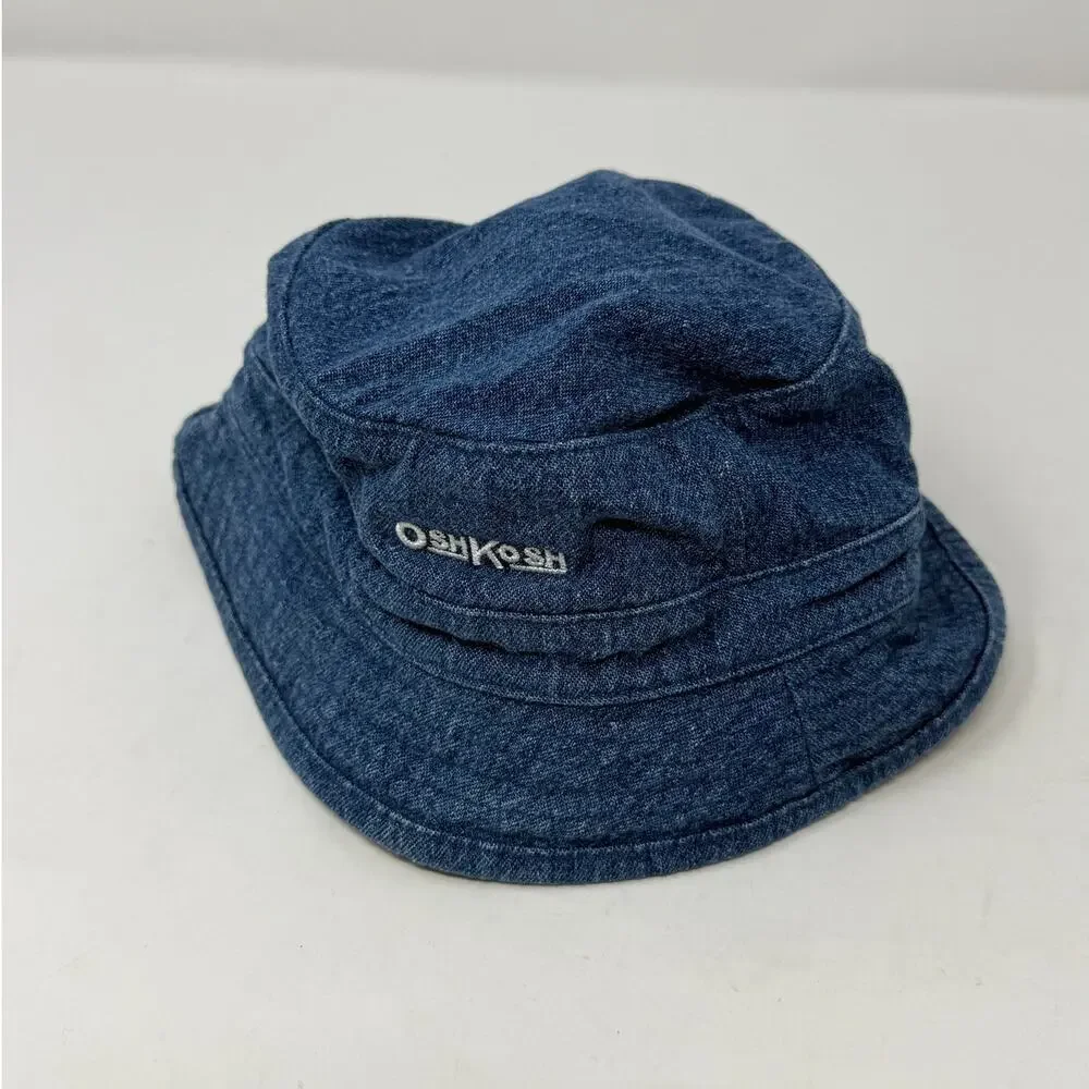 Vintage OshKosh B’gosh Denim Hat Infant‎ 100% Cotton Embroidered Early 2000s